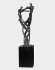 Het scheiden van wegen (kunstpakket, verbronsd)